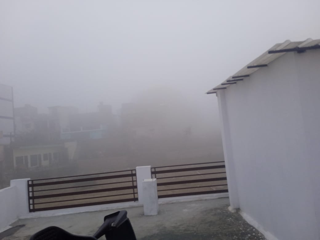 कोहरे मे घर